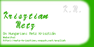 krisztian metz business card